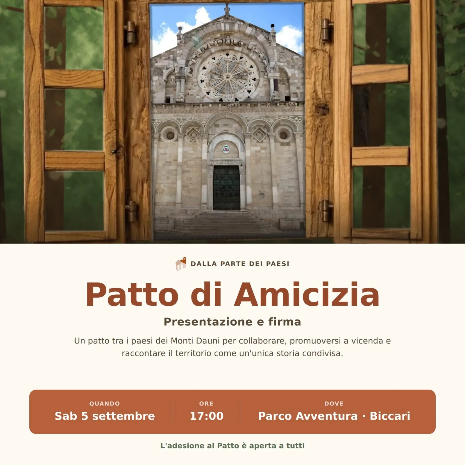EDITORIALI .:: Un Patto di amicizia (e una finestra)